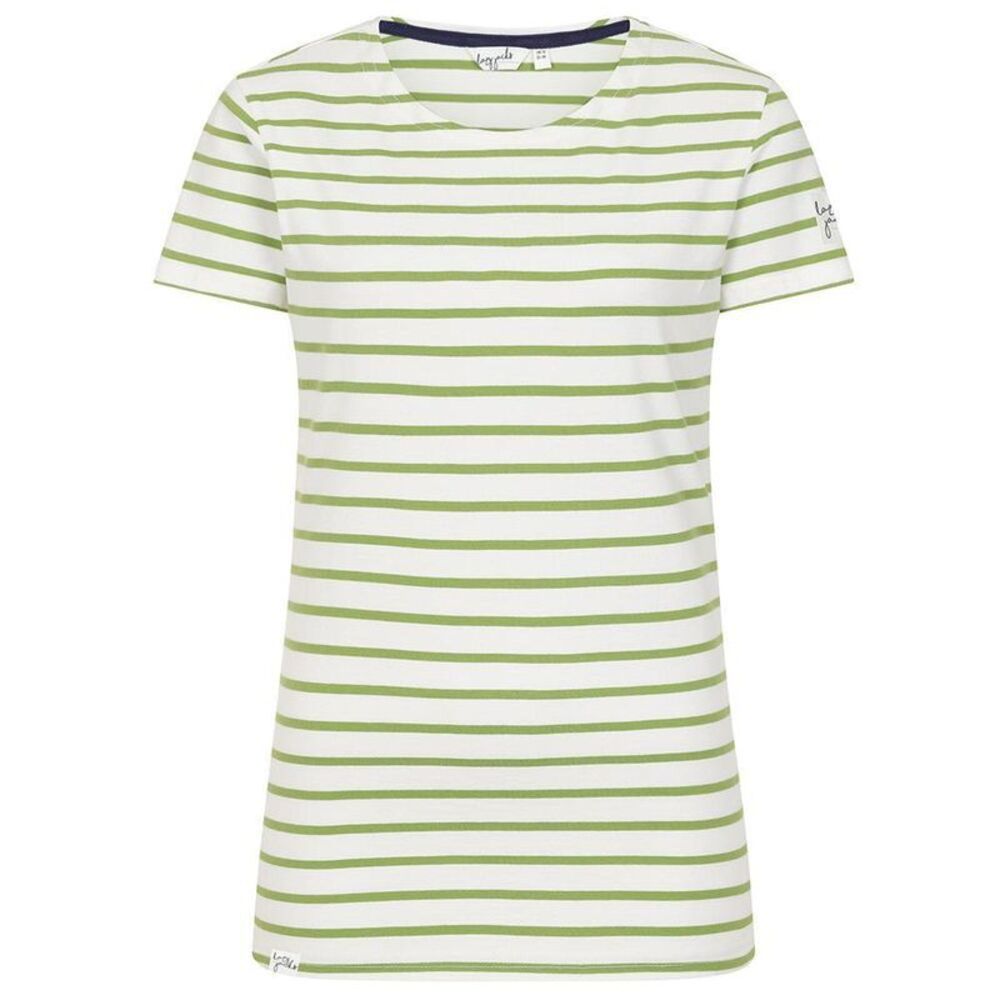 Lazy Jacks Womens/Ladies Breton Top / Lime